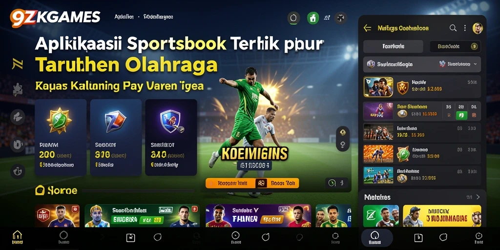 Tampilan gameplay taruhan olahraga yang seru di 9ZKGAMES.