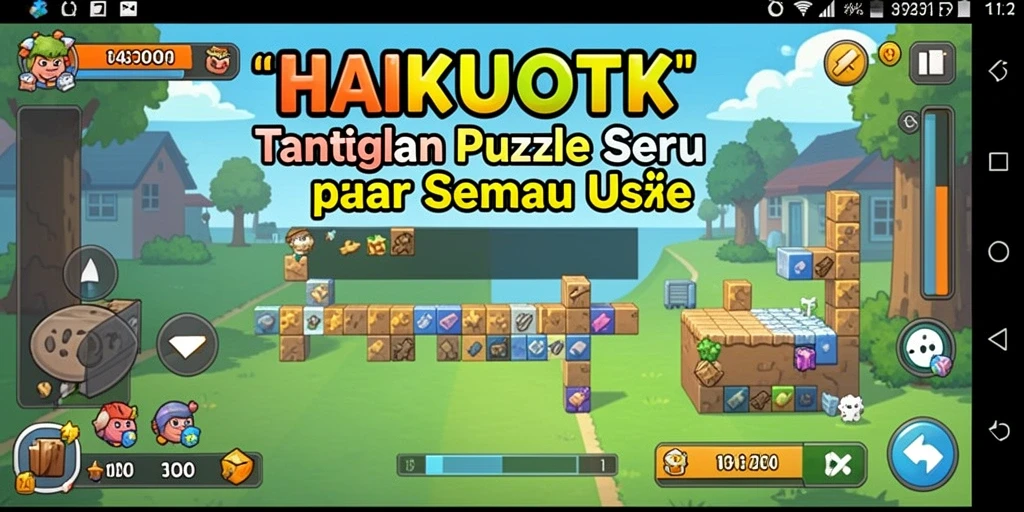 Tampilan gameplay HAIKUOTK yang menantang dan mengasyikkan.