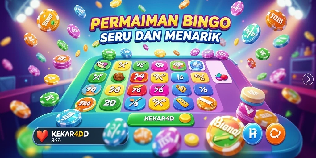 Screenshot gameplay KEKAR4D menampilkan keseruan di permainan Bingo.