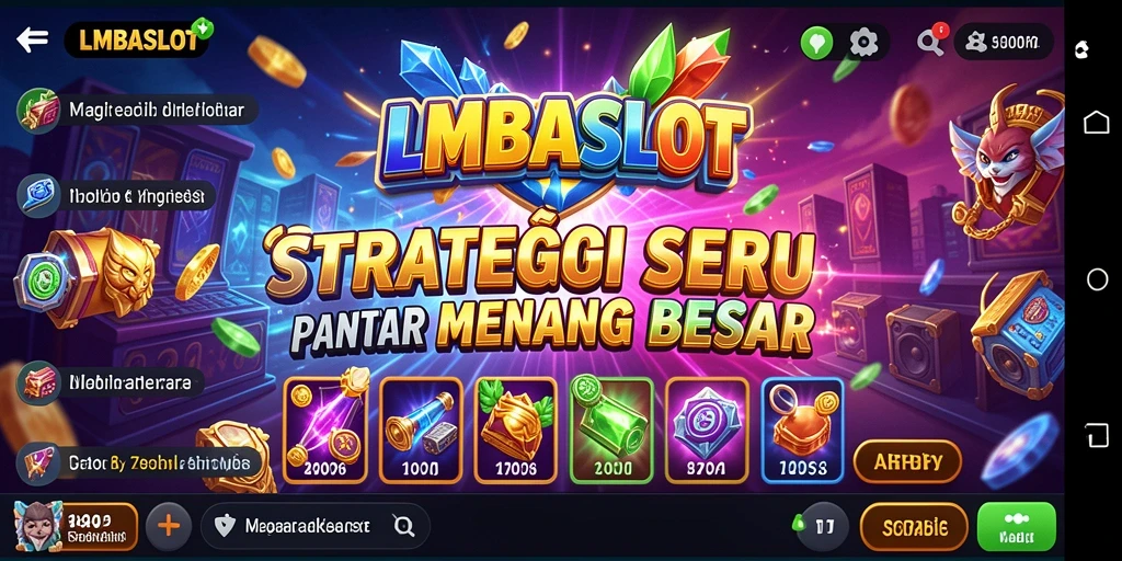 Tangkapan layar menunjukkan pertarungan strategis yang intens di LMBASLOT.