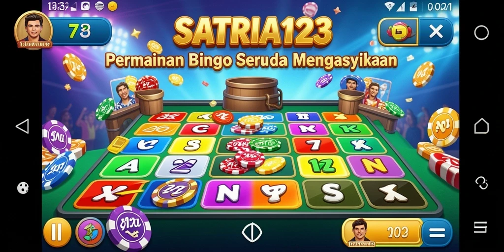 Tampilan gameplay Bingo yang menarik dari SATRIA123.