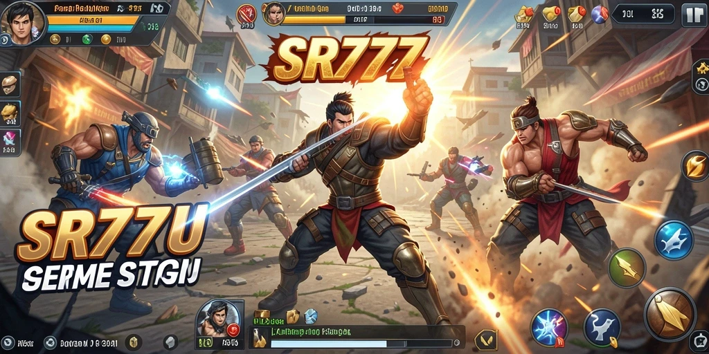 Tampilan seru dalam gameplay Action SR777.