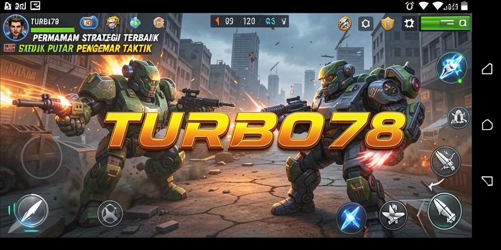 Screenshot gameplay TURBO78 menunjukkan aksi strategi yang mendebarkan.